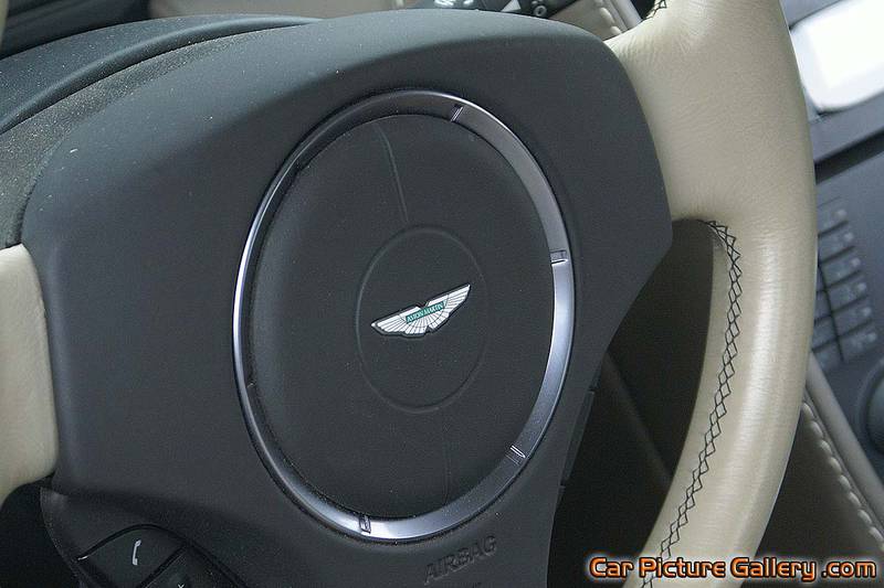 Green V8 Vantage Steering Wheel Emblem