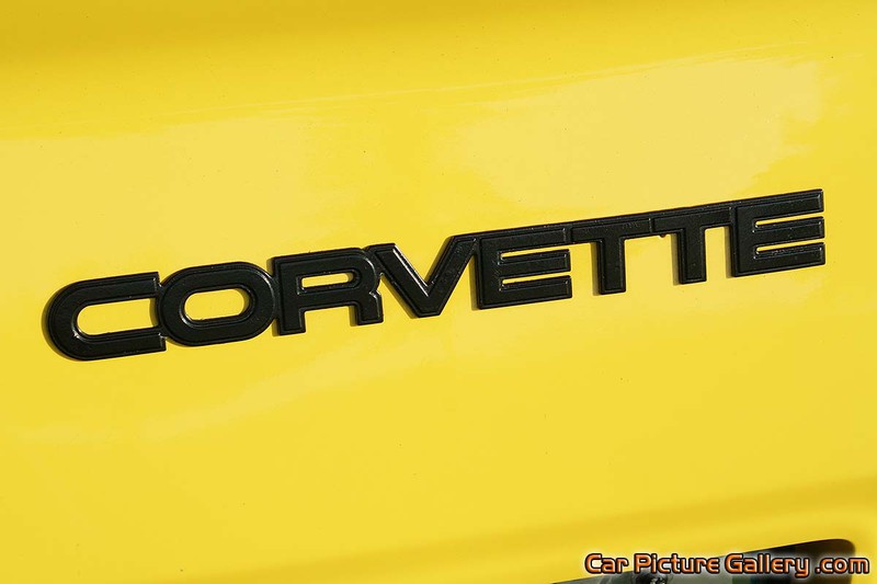 1982 Yellow Corvette Rear Insignia