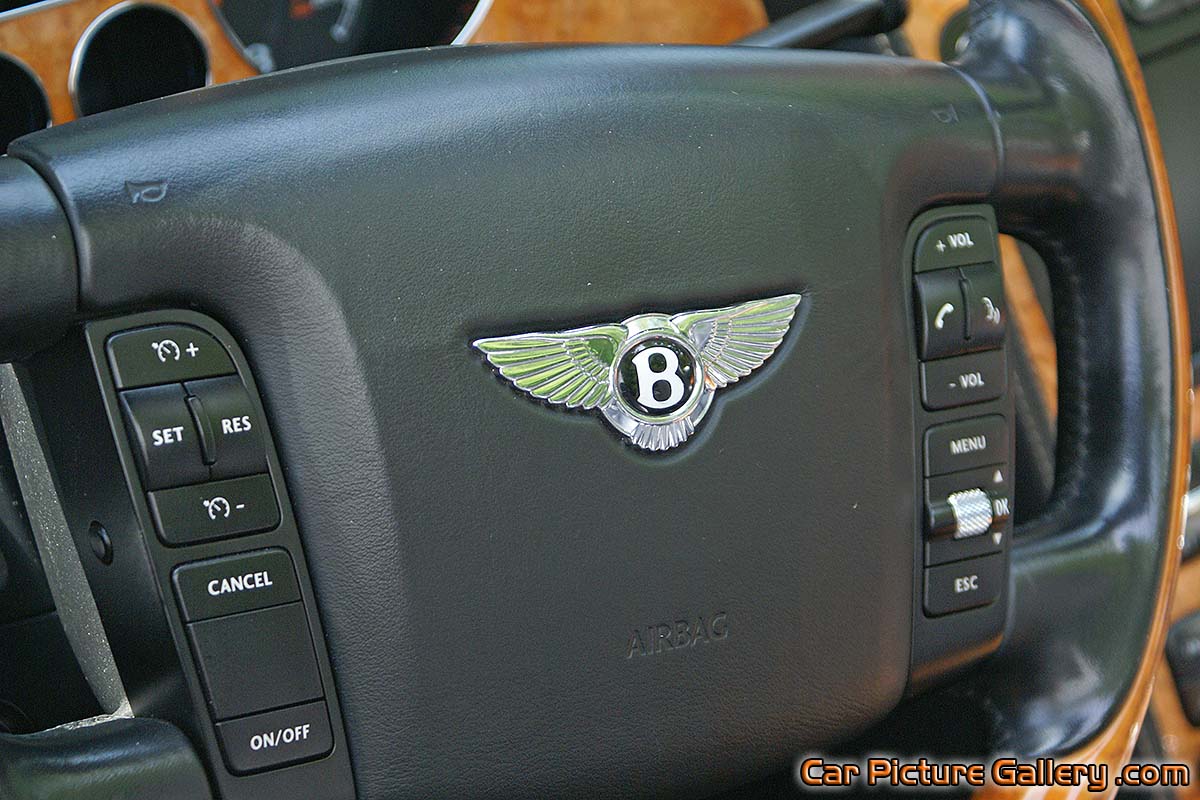Bentley Continental GTC Steering Wheel Color Photograph