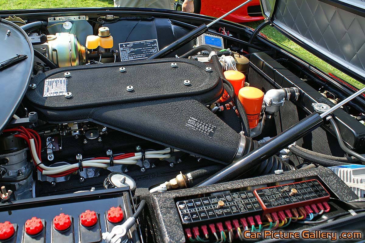 Ferrari 365 GTS 4 Engine Color Photograph