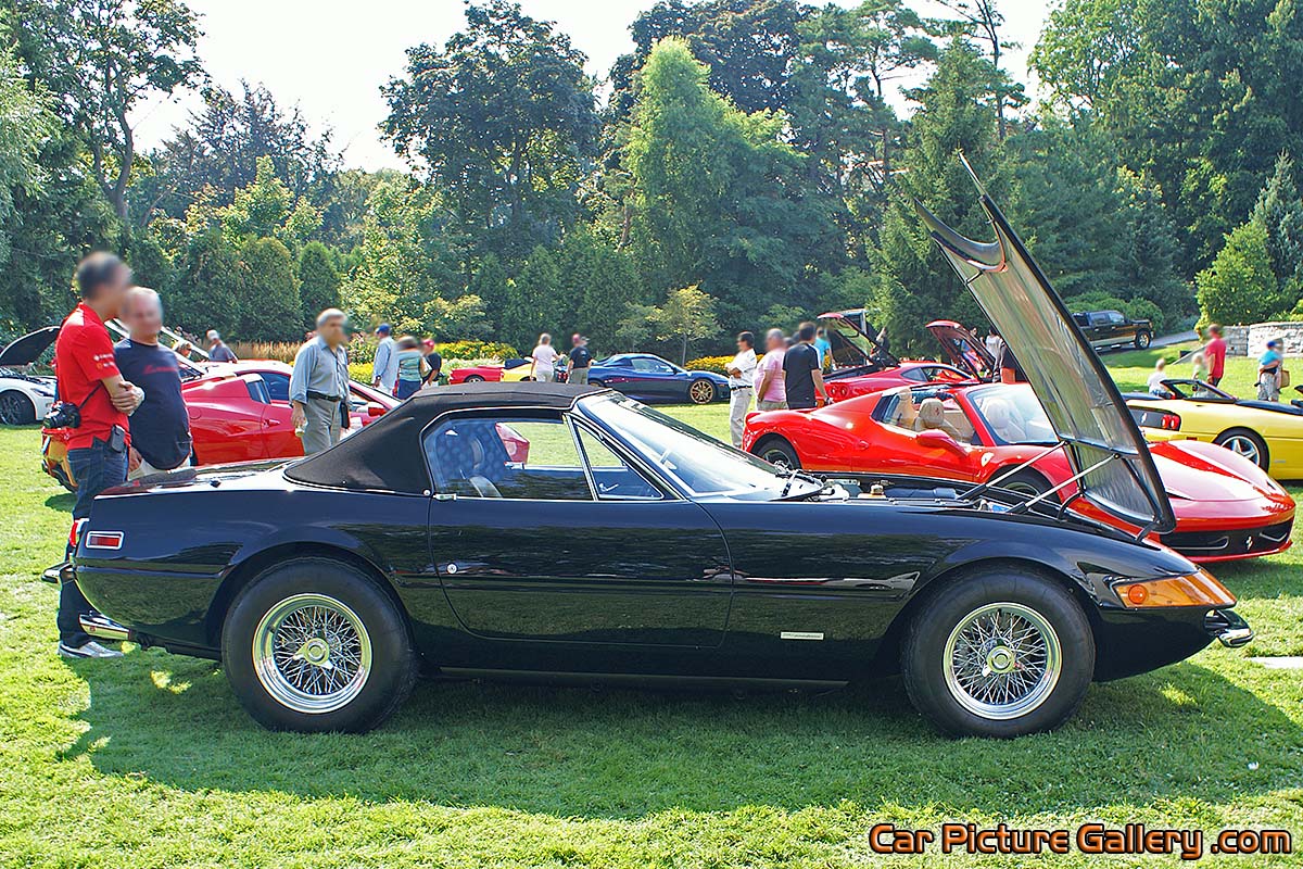 Ferrari 365 GTS 4 Hood Open Color Photograph