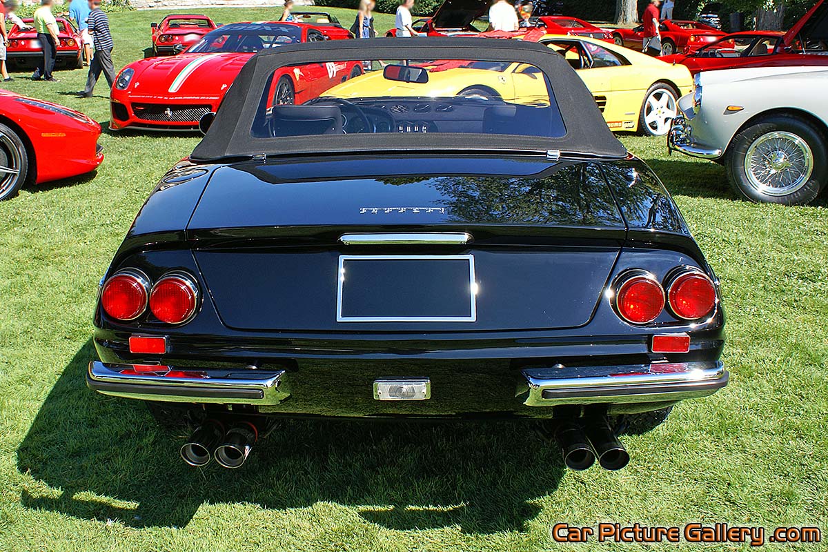 Ferrari 365 GTS 4 Rear Color Photograph