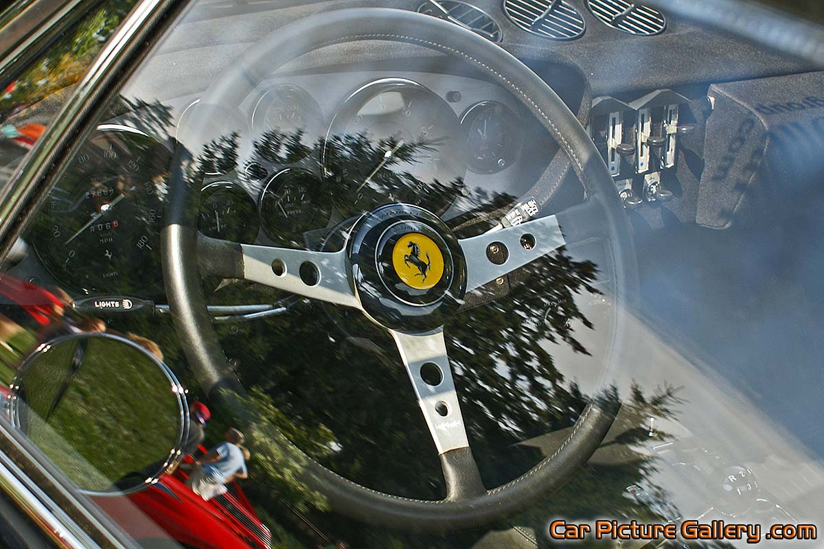 Ferrari 365 GTS 4 Steering Wheel Color Photograph