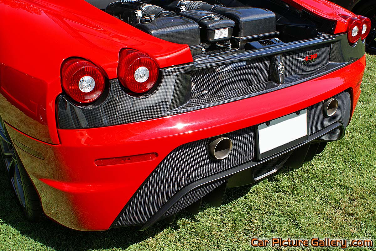 430 Scuderia Rear Bumper Color Photograph