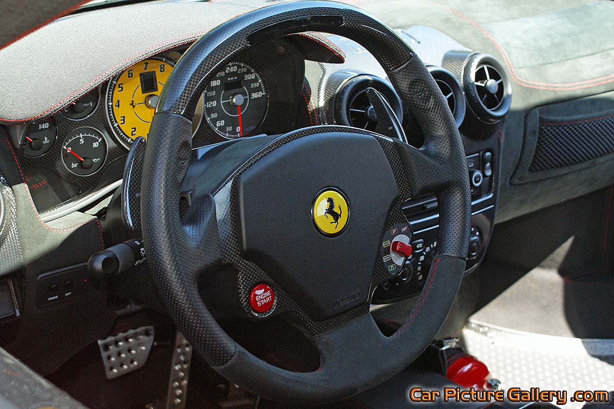 430 Scuderia Steering Wheel Color Photograph