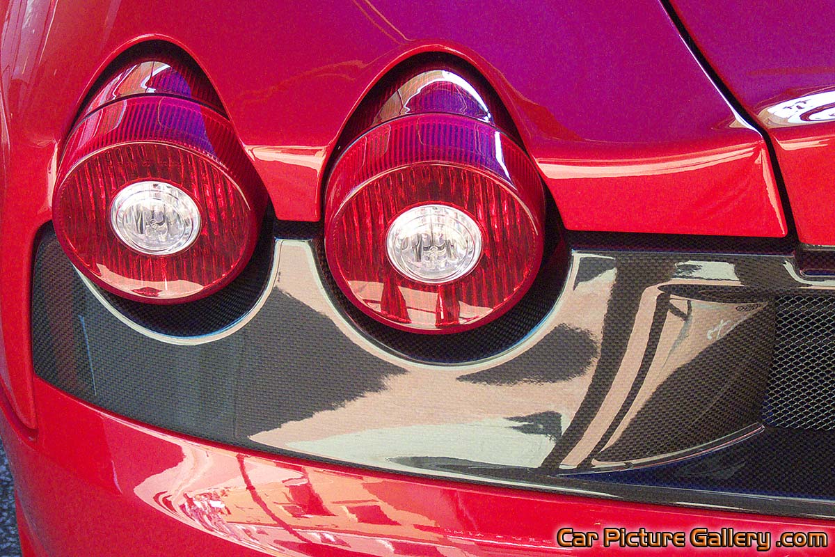 Ferrari Scuderia Tail Lights Color Photograph